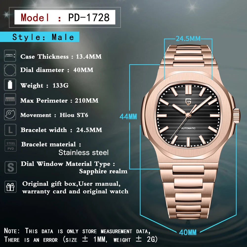 2025 New Luxury Rose/silver Gold Men Watch