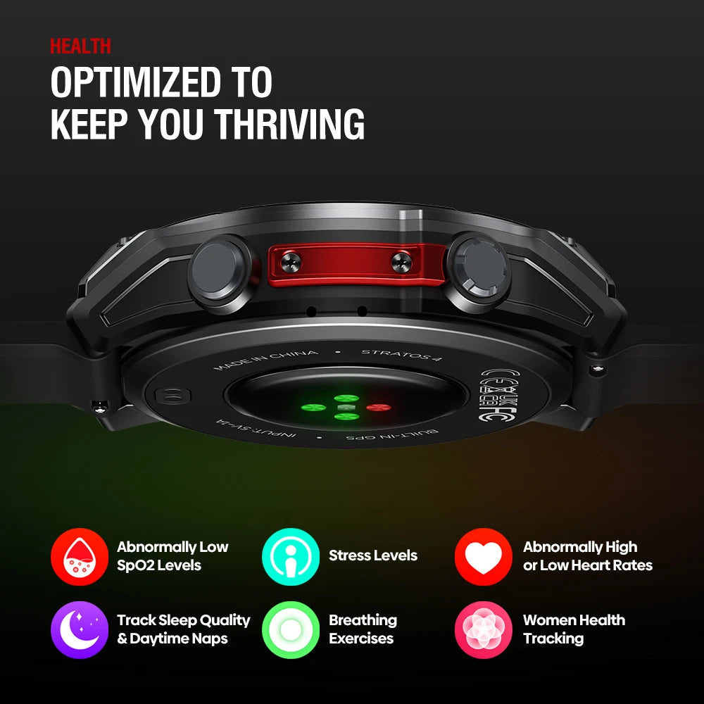 NEW 2025 Stratos 4 GPS AMOLED Smart Watch