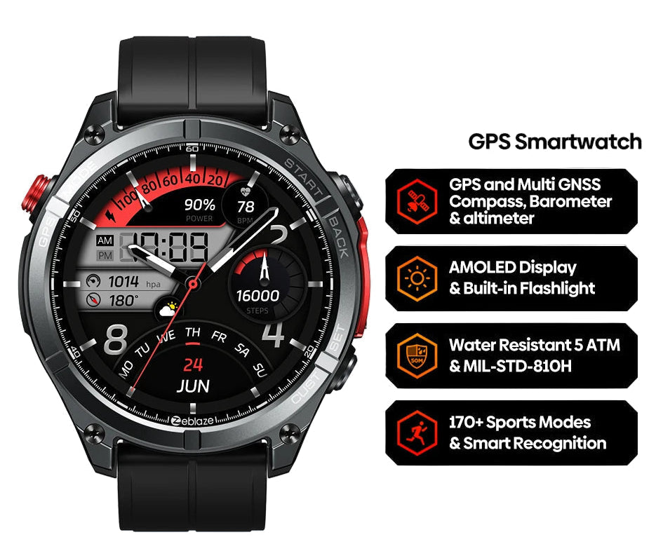 NEW 2025 Stratos 4 GPS AMOLED Smart Watch