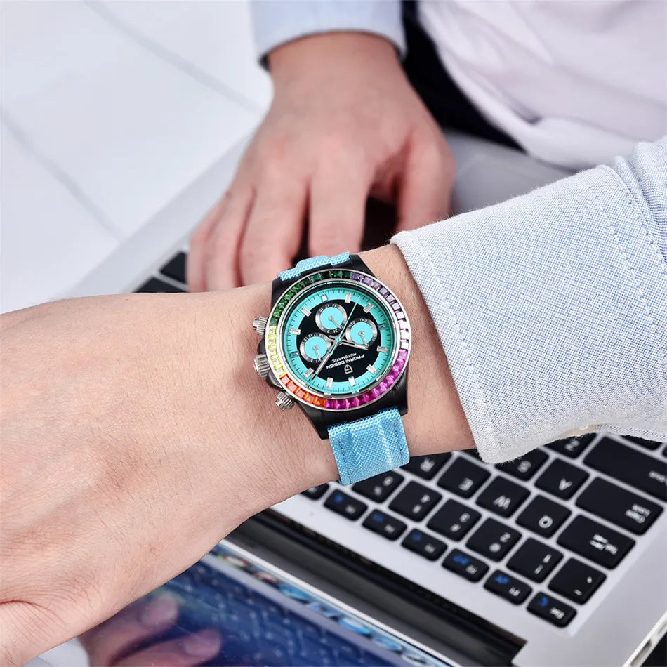 NEW V2 Rainbow Circle Luxury Men Watch