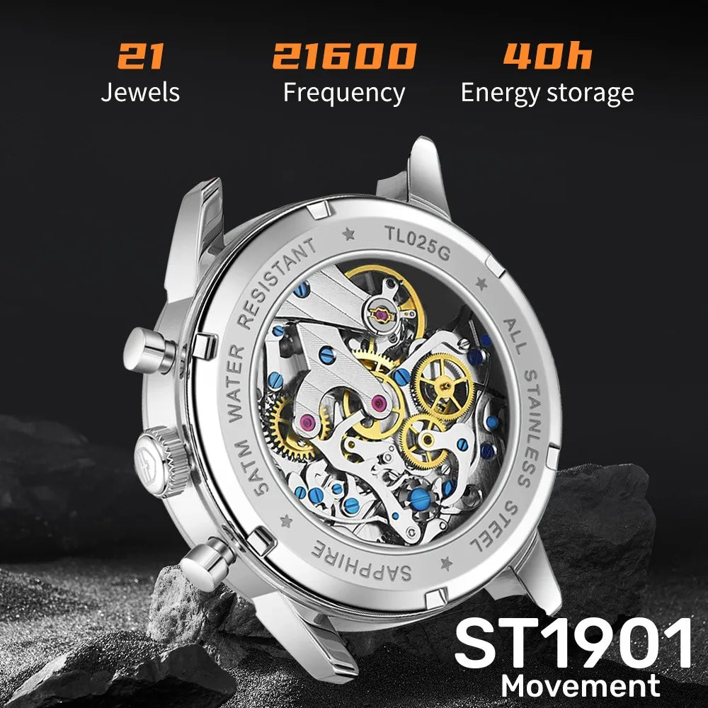 Men Sapphire Pilot Watch