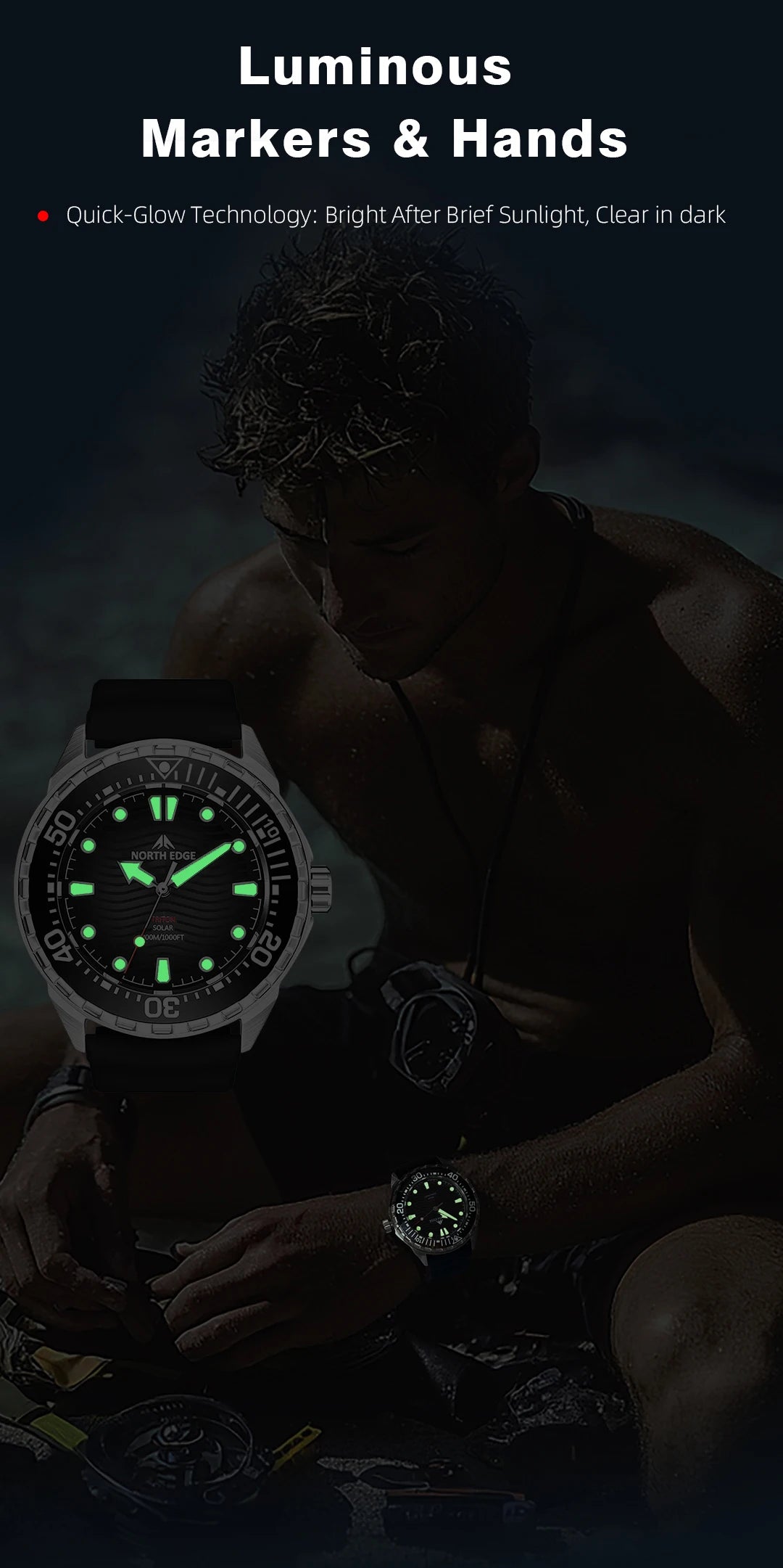 New 2025 Men Luxury Solar Dive Watch