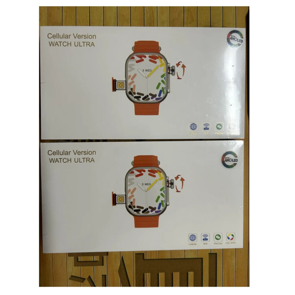 Ultra Amoled Smartwatch 4G Network Sim Card Rotary Camera