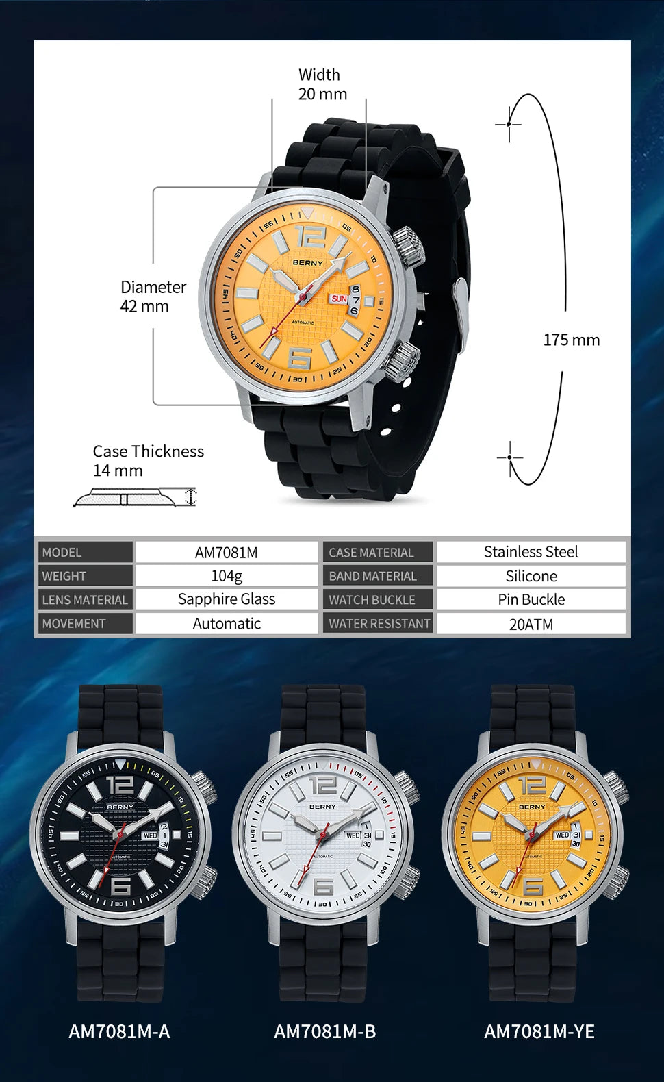 Super Luminous  Diving Watch for Men
