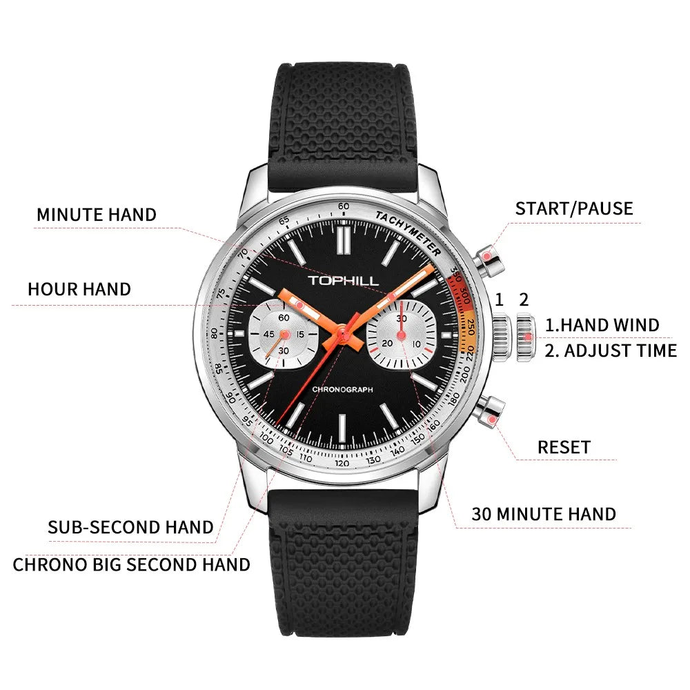 Men Sapphire Pilot Watch